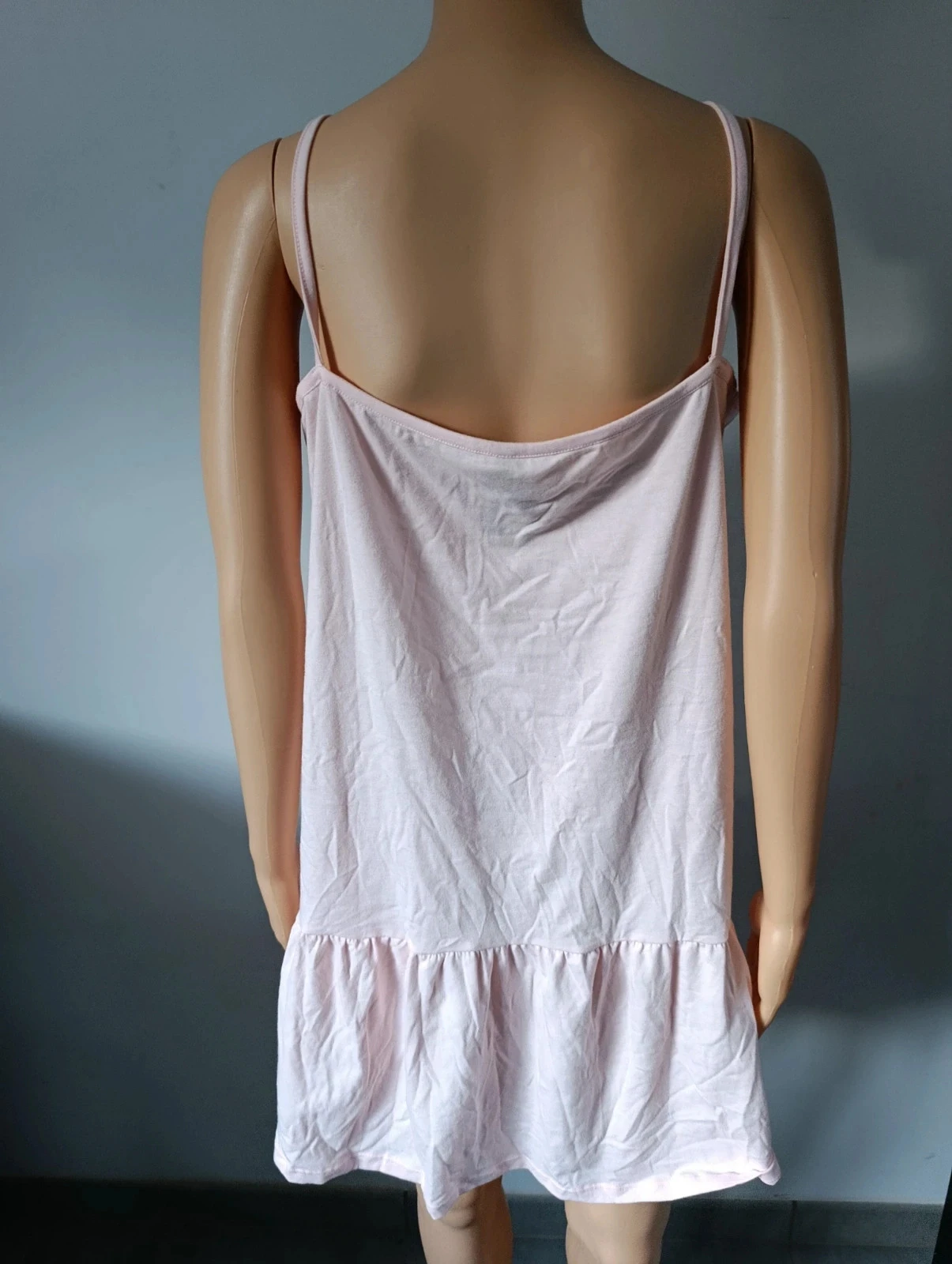 Powder pink Loggin women's dress – Thin straps – Size xl – Bohemian style – photo 9